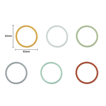실리콘 둥근 치아 링 팔찌 장난감