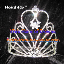5inch Heart Crowns With Clear Diamond