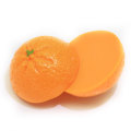 Artificial lindo Mini cabujón de resina en forma de naranja cuentas con parte trasera plana encantos artículos de decoración de nevera carcasa de teléfono espaciador de bricolaje