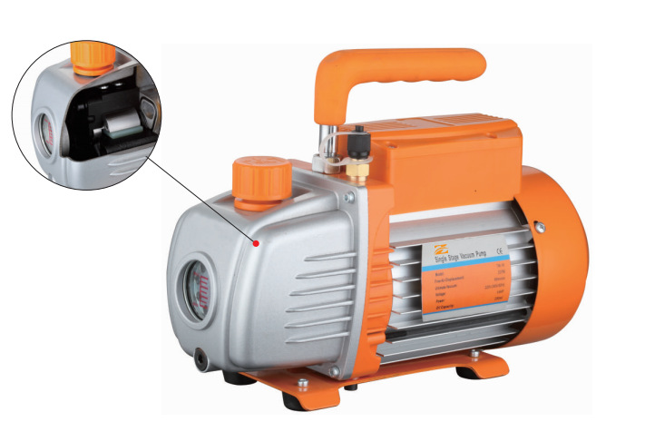 Single/Dual Stage Rotary Vane Economy Vacuum Pump Air Conditioner Refrigerant HVAC Air Tool R410a