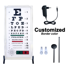 High Quality Plastic UV Printing Eye Chart - Plug & Play Astigmatism Test LED Vision Chart