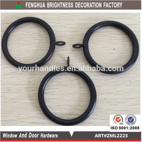 steel O wire ring maker, black curtain Pole Rings, black metal curtain rings