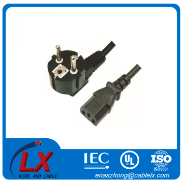 3 pin connector ac power cord for home appliance