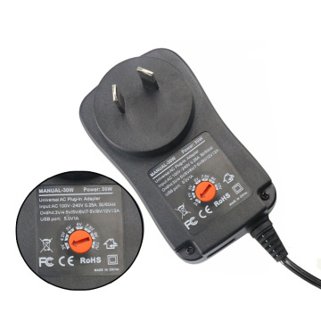 30W Wall Charger Adjustable Voltage Power Supply