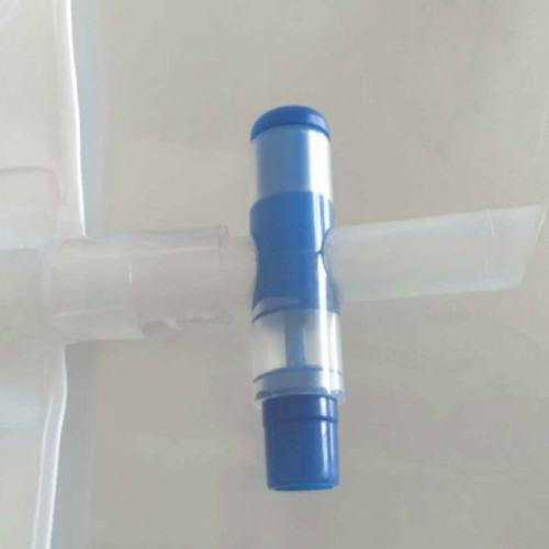 Medical T cross valve for urine bag used