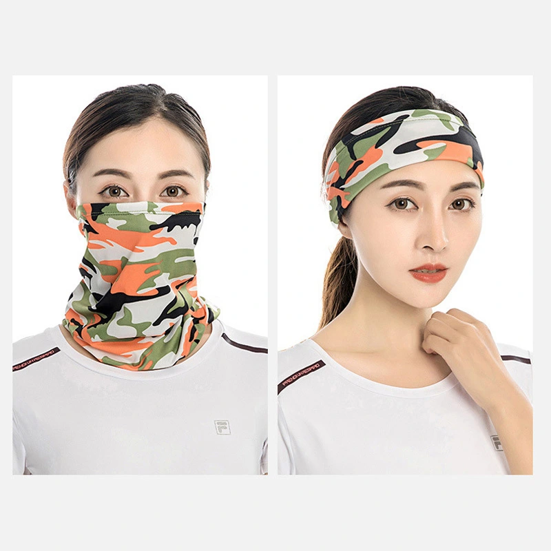 Sublimation Printed Multifunctional Polyester Face Scarf Outdoor Sports Neck Gaiter