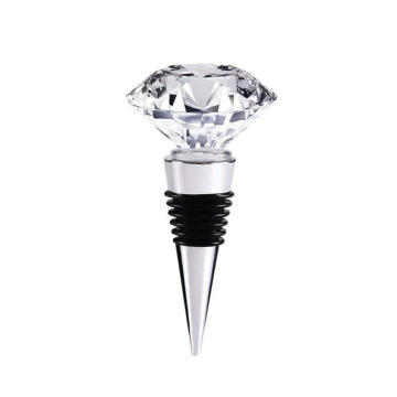 Crystal Wine and Beverage Bottle Stopper: Reusable Plug for Wine and Other Bottles