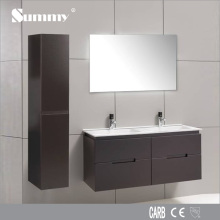 MDF wall mounted corner bathroom mirror cabinet