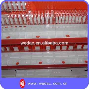 Cosmetic shelving rack