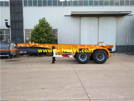 2 Axle 30 Ton Low Flatbed trailers trailers