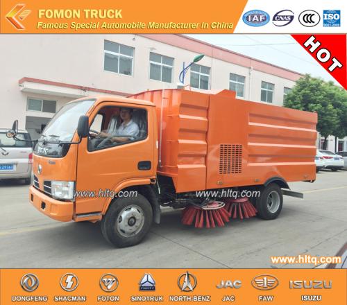 dongfeng 3300mm trak penyapu jalan 4000L + 1500L