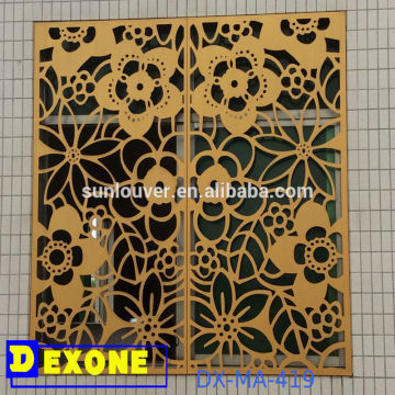 Metal carved decorative sheet for window decoration