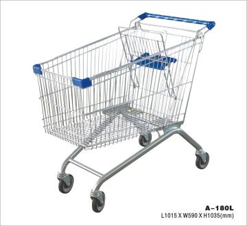 europe supermarket shoppin trolley 180L