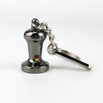 Zinc Coffee Key Ring Brooch Decoration Gift