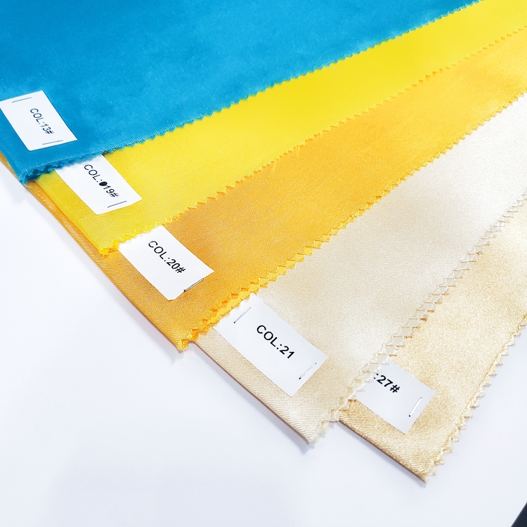 Cheap solid color plain dye satin lining fabrics