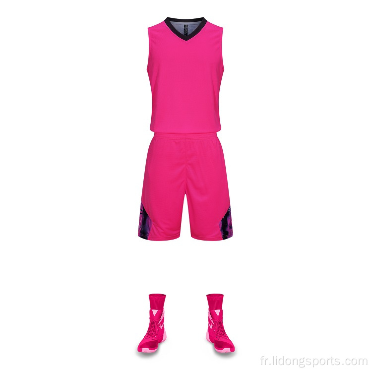 Mentiers de basket-ball multicolaires des hommes en gros maillot de basket-ball