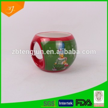 14oz slip casting decaled ceramic mug