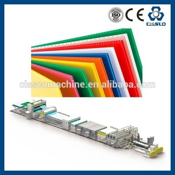 COLORFUL MULTILAYER PP CORRUGATED SHEET MAKING MACHINE, POLYPROPYLENE CORRUGATED PROFILE SHEET MAKING MACHINE                        
                                                Quality Choice