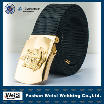 high quality custom black nylon police belt