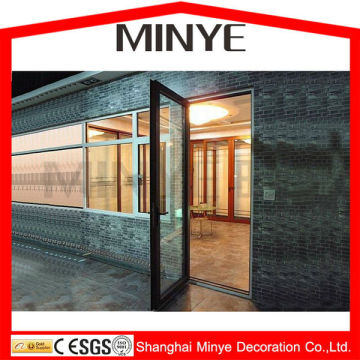 ALUMINUM GLASS DOOR HINGE SWING ENTRY GLASS DOOR CHINA