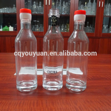 Lead-free 265ml Hot Sauce Flint Glass Chilly Bottle