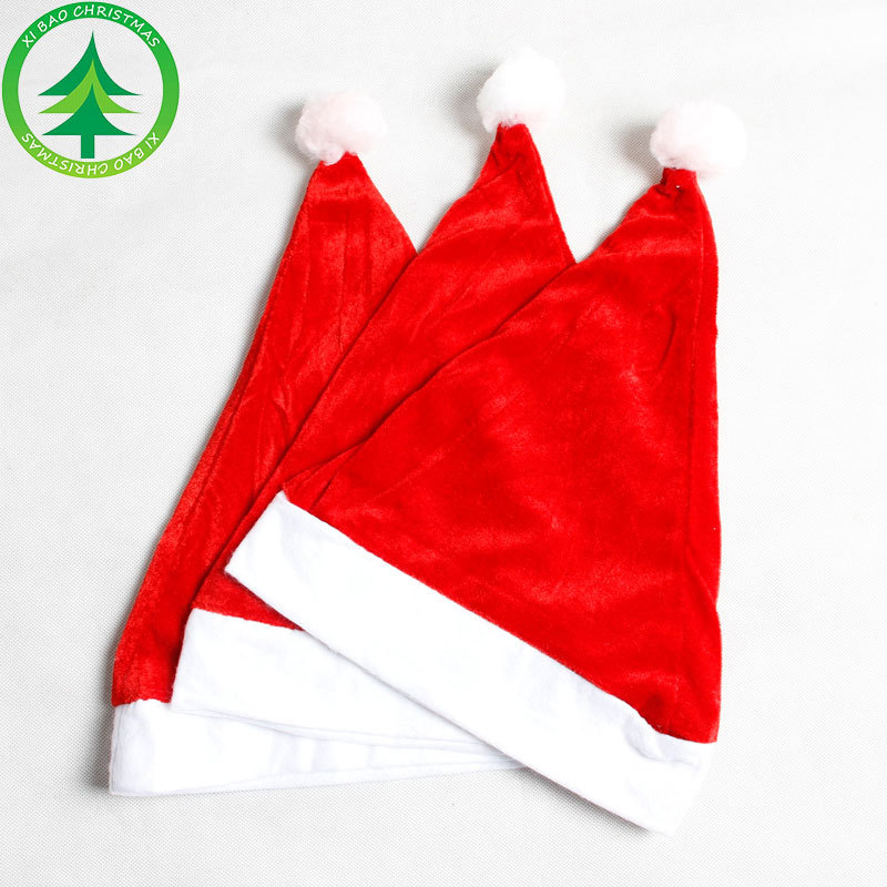 1pc High Quality Christmas Santa Claus Red Hats For Adult And Children XMAS Decor New Year's Gifts Home Party Supplies