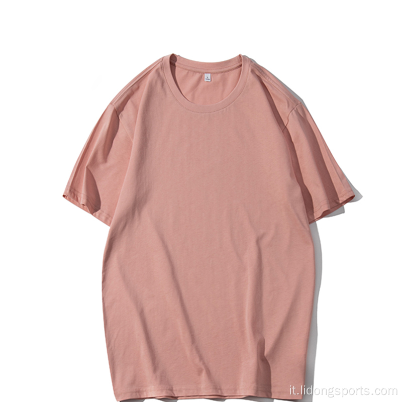 T-shirt oversize di oversize da uomo casual personalizzate