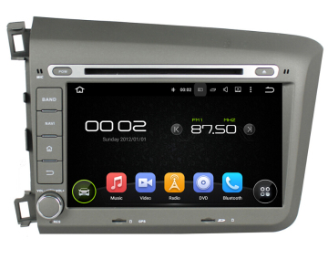 Civic 2012 Car DVD GPS Player For Honda