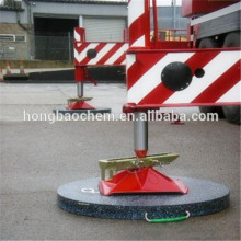 Light Weight Truck Mounted Cranes, Pressure Resistant PE Outrigger Pads