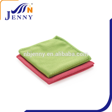 Polyeater/Polyamid Fish Scale Shape Microfiber Diamond Cleaning Cloth