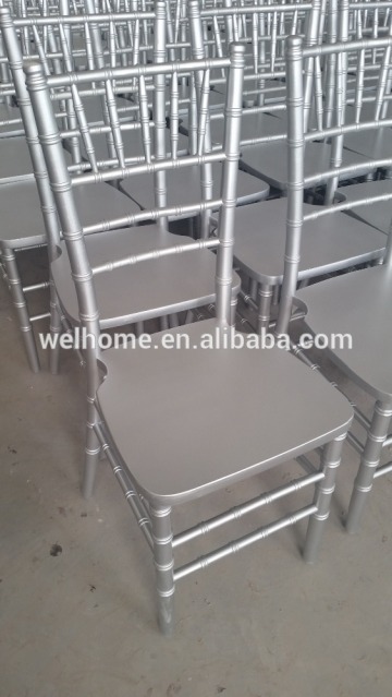 Wooden Silver Color Chiavari Chair