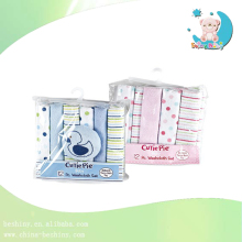 12pcs terry cloth material printed baby wash cloth