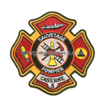 Pompier Special Shape Embroidery Badges