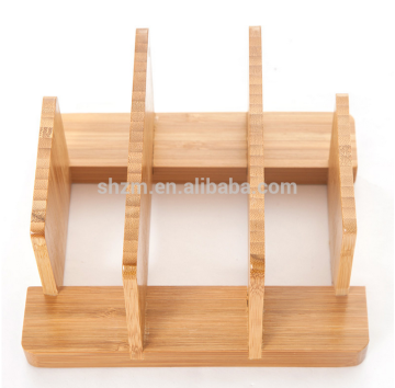 High Quality Bamboo Cutting Board Holder Bamboo Stand for Kitchen Eco-friendly Bamboo Cutting Board Storage Rack