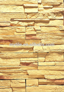 Yellow wall stone panel natural culture stone