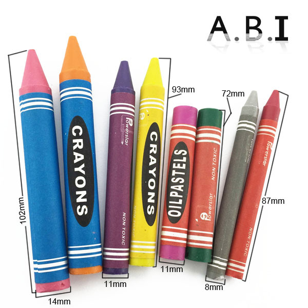 6/12 /24 color excellent smooth Nontoxic retractable oil pastel wax crayon set Rotating crayons Lipstick