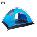 double layer blue camping tent for 3-4 person