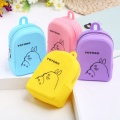 Carteira Fashion Mini Mochila De Silicone