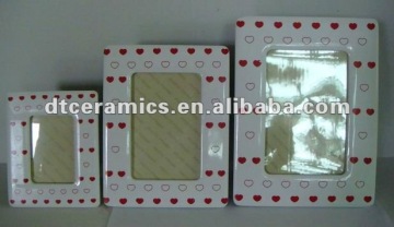 decorative ceramic photo frame