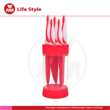 food standard plastic circle knife block
