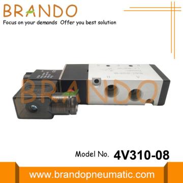 4V310-08 Pneumatische magneetklep 5/2 weg 240V AC