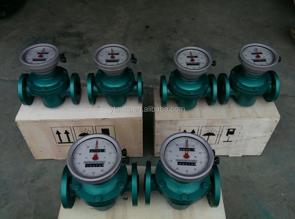 High Accuracy mechanical diesel oil oval gear flowmeter fuel flow meter