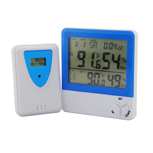 New Digital Wifi Thermometer Electronic Calendar Clock Day Date Display