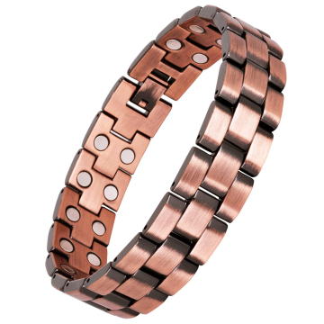 Double Row Copper Magnetic Therapy Bracelet: Effective Relief for Arthritis Pain