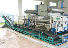 Belt Sludge Dewatering Filter Press , Mechanical Filter Press
