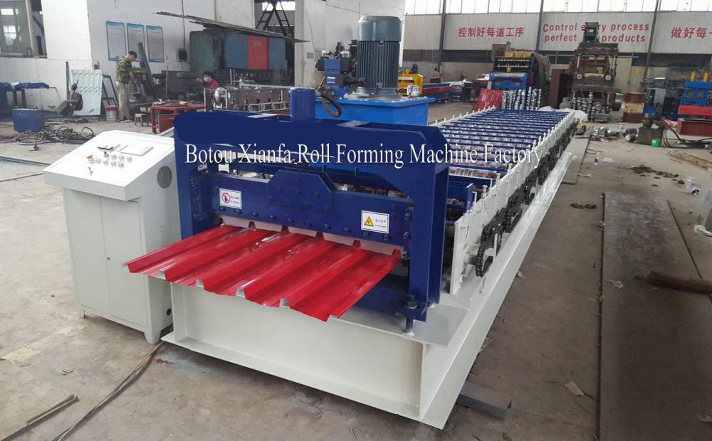 CNC Hydraulic Colored Steel Trapezoidal Galvanized roll forming machine