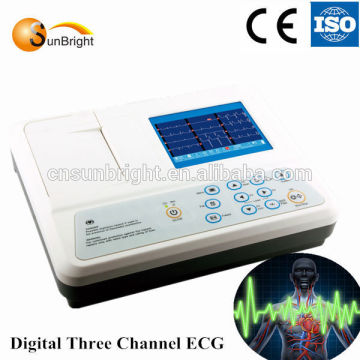 ecg electrode machine / cheapest ECG / 12 lead 10 lead ECG