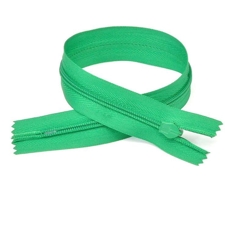 Nylon invisible spiral coil hidden zipper for pillow