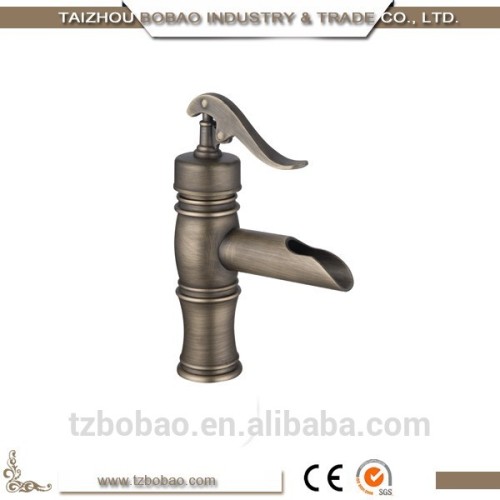 High Quality Bathroom Brass Faucet Basin Mixer Basin Faucet Bamboo Fancy Single Handle High Body UPC Brass Basin Bathroom Faucet