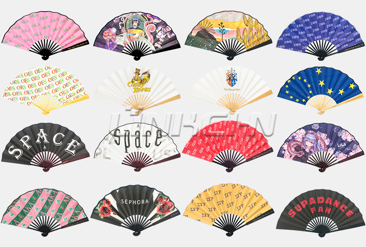 2021 hot sale bamboo souvenir customized men hand folding fan